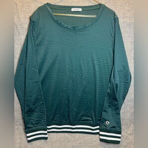 NUYU Michigan State Spartans Women's Mesh Green Long Sleeve Jersey Size XL